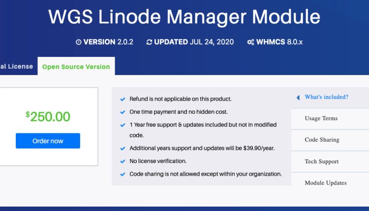 WHMCS Linode Reseller Module With Server Management Open Source [Activated]