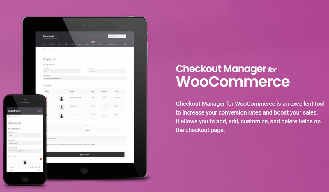 Checkout Field Manager for WooCommerce Premium