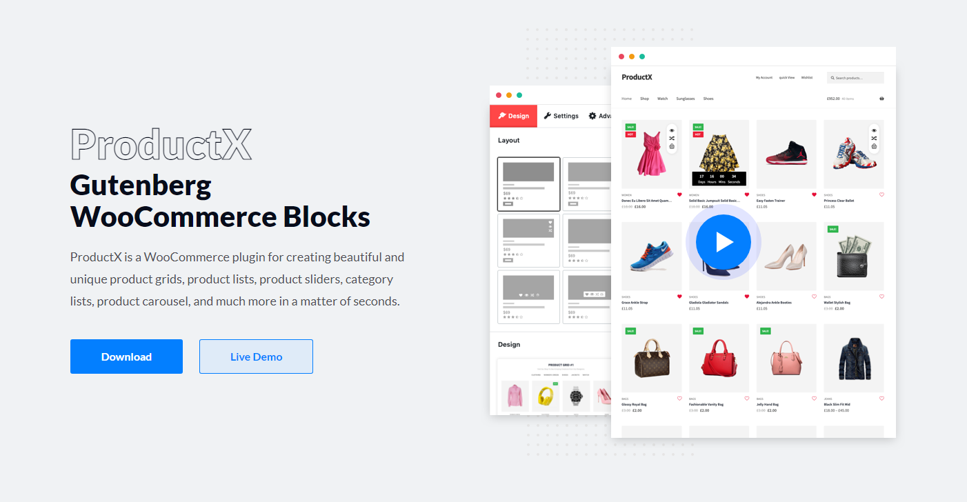 ProductX Pro - Gutenberg Product Blocks for WooCommerce