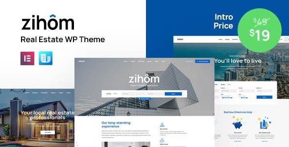 Zihom Real Estate WordPress Theme