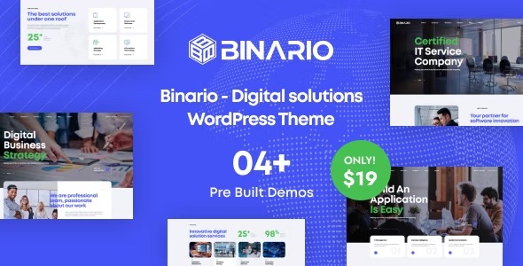 BinarioDigital Solutions WordPress Theme