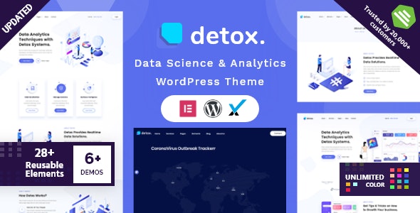 Detox Data Science - Analytics WordPress Theme