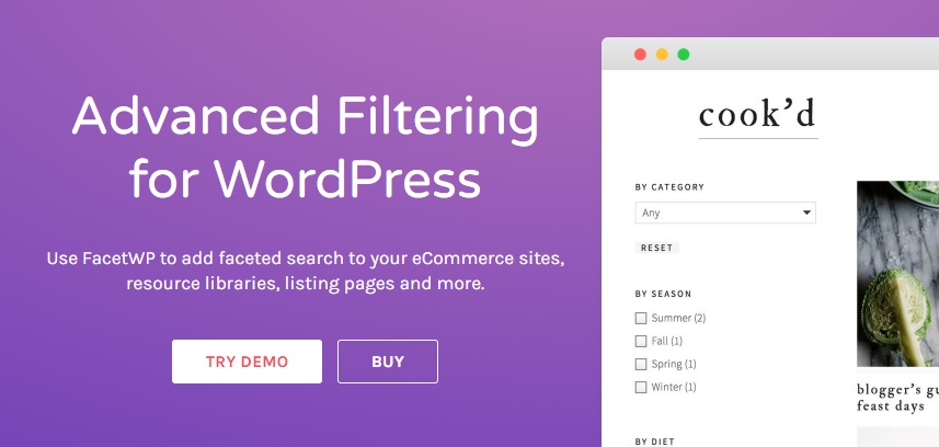 FacetWP + Addons - Advanced Filtering Plugin For WordPress