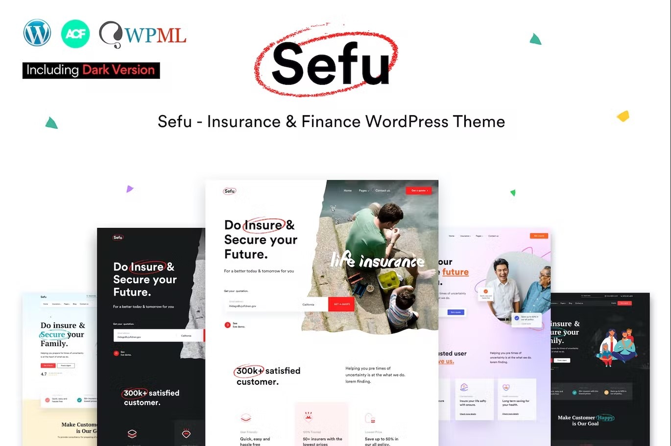 Sefu - Insurance - Finance WordPress Theme