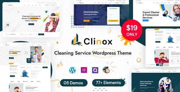 Clinox Cleaning Services WordPress Theme