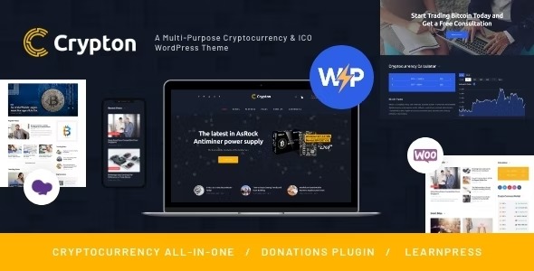 Crypton - A Multi-Purpose Cryptocurrency WordPress Theme