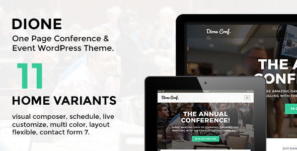 Dione Conference - Event WordPress Theme