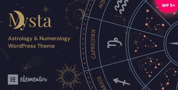 Mysta - Astrology - Numerology WordPress Theme