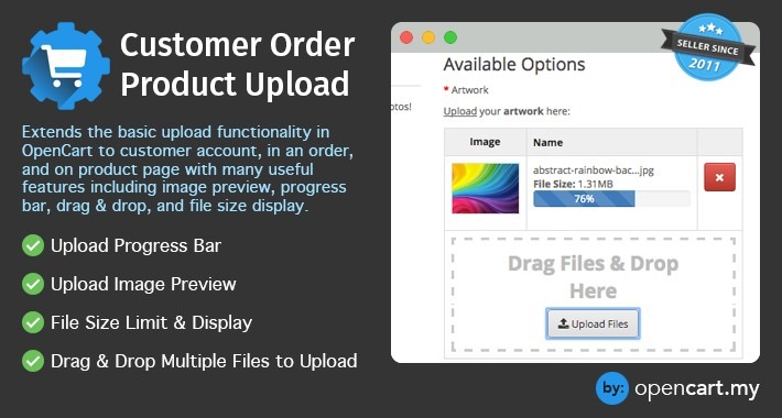 Customer Order Product Upload