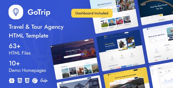 GoTrip - Travel - Tour Agency HTML Template