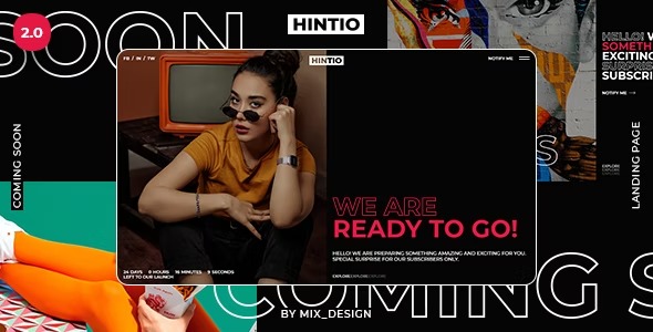 Hintio - Coming Soon - Landing Page Template