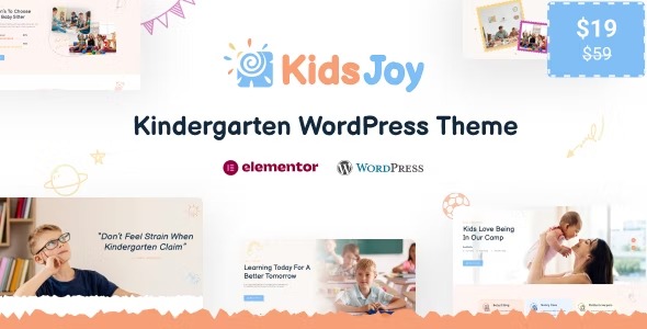 KidsJoy Kindergarten WordPress Theme
