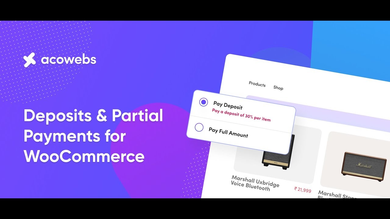 WooCommerce Deposits - Partial Payments [Acowebs]