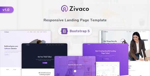Zivaco Responsive Landing Page Template