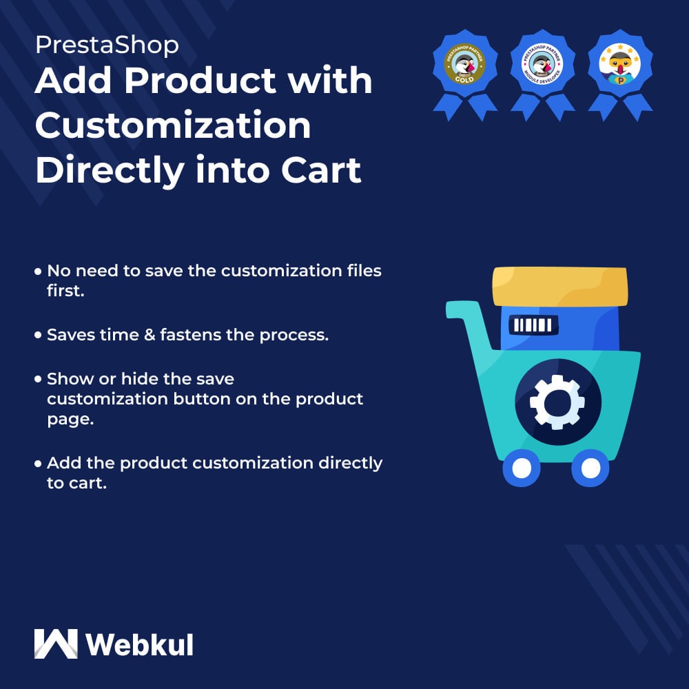 Add Product with Customization Directly into Cart [Webkul]
