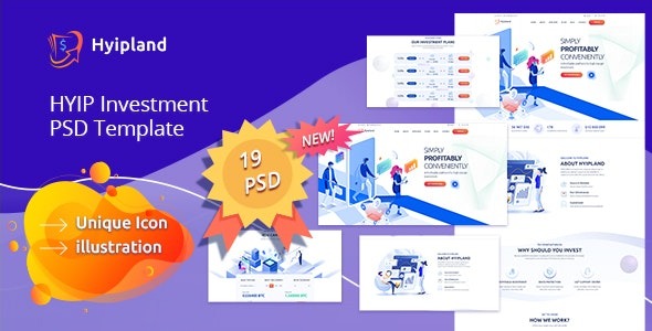 Hyipland - HYIP Investment PSD Template