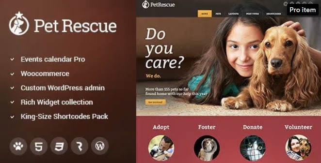 Pet Rescue Animals And Shelter Charity Wp Theme