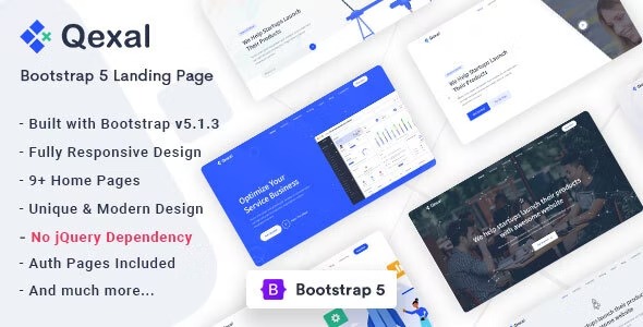 Qexal - Bootstrap Landing Page Template