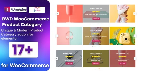 WooCommerce Product Category Grid For Elementor