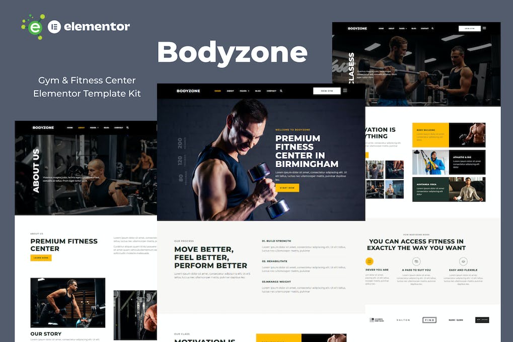 Bodyzone - Gym and Fitness Center Elementor Template Kit