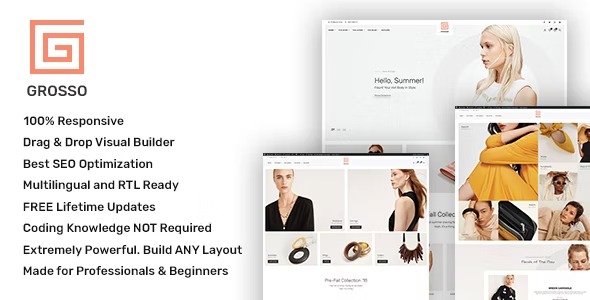 Grosso Modern WooCommerce theme for the Fashion Industry