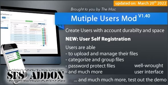 Multiple Users Mod - A Simple File Sharer Module (Addon)