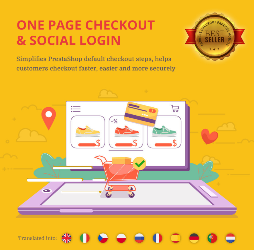 One Page Checkout - Social Login - PayPal