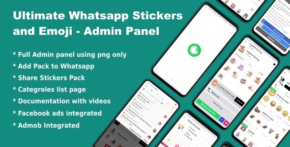 Whatsapp Telegram Signal Stickers and Animated Stickers - Admin Panel