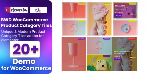 WooCommerce Product Category Tiles For Elementor