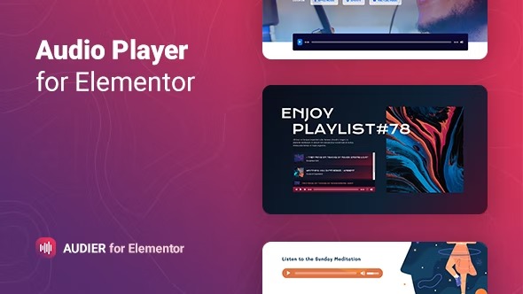 AudierAudio Player with Controls Builder for Elementor