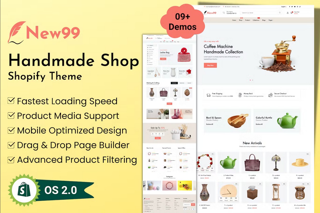 New - Handmade Shop Shopify Theme