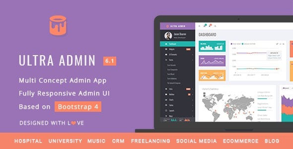 ULTRA - Admin Multi Concept Admin Web App With Bootstrap