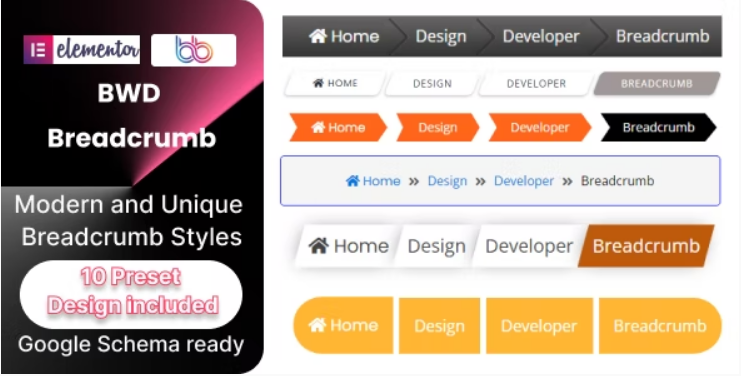 BWD Breadcrumb For Elementor - BWD Breadcrumb For Elementor v1.0 by Codecanyon Free Download