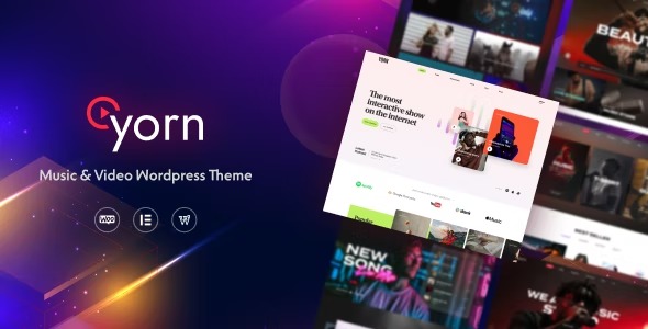 Yorn - Music - Video WordPress Theme