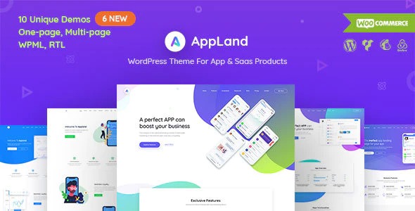 AppLand - WordPress Theme For App - Saas Products