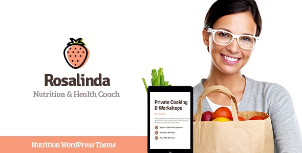 Rosalinda Health Coach - Vegetarian Lifestyle Blog WordPress Theme