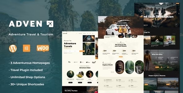 Advenx - Adventure Travel - Tourism WordPress Theme