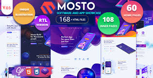Mosto- app landing page