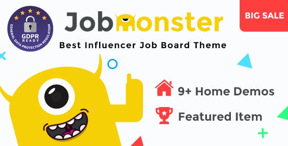 NJobmonster - Job Board WordPress Theme