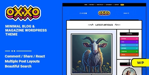 Oxxo - Blog - Magazine WordPress Theme