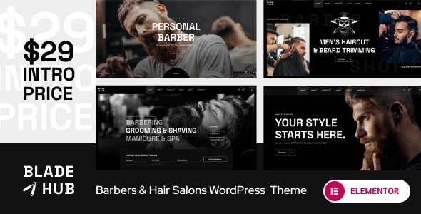 BladeHub - Barber Shop - Hairdressers WordPress Theme