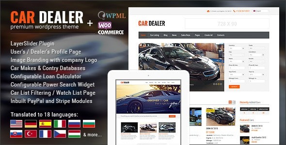 Car Dealership Automotive WordPress Theme - Responsive