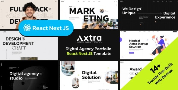 Digital Agency Creative Portfolio React Nextjs Template