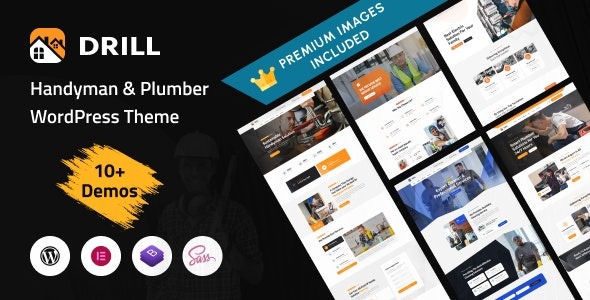 Drill - Handyman - Plumber Services WordPress Theme