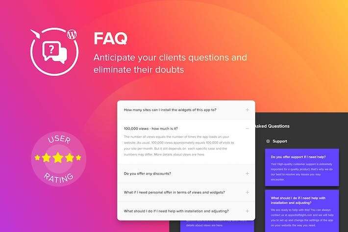 Elfsight Accordion FAQ WordPress Plugin