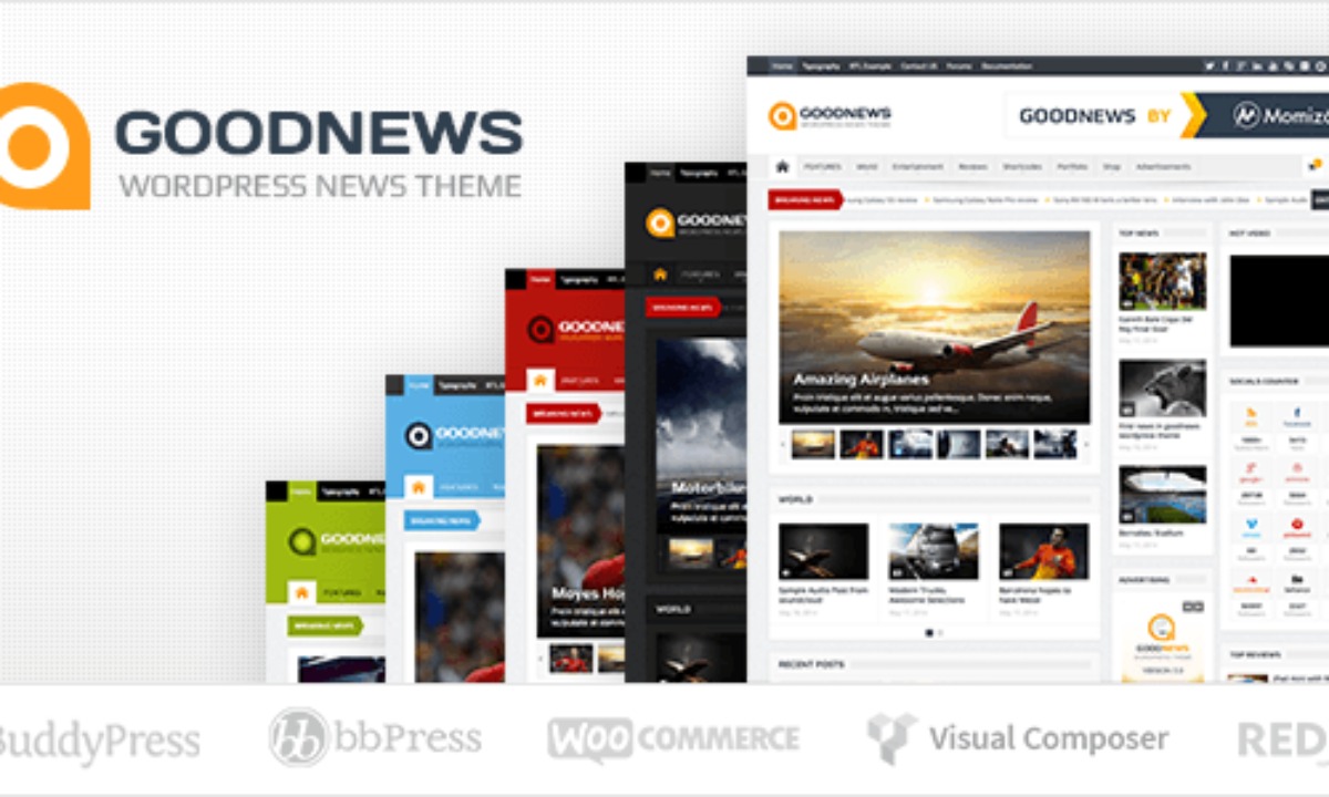 Goodnews Responsive WordPress News/Magazine Theme
