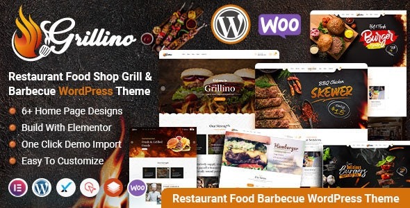 Grillino- Grill - Restaurant WordPress Theme