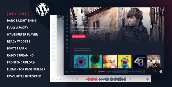 Rekord - Ajaxify Music - Events - Podcasts Multipurpose WP Theme + HTML