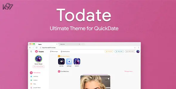 Todate The Ultimate QuickDate Theme