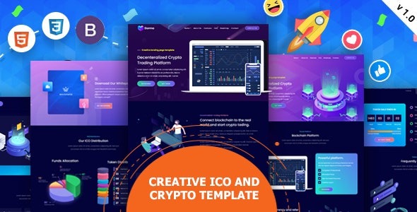 Tokyland ICO and Crypto Bootstrap Template